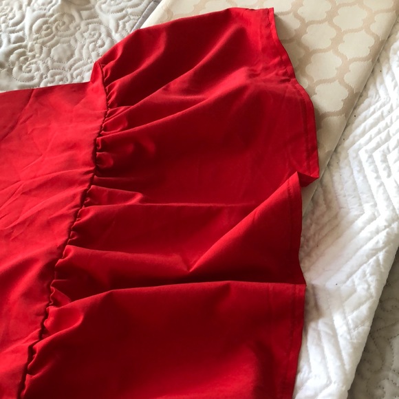 2/30🌻Little Red Dress with ruffle bottom XL - Picture 6 of 6